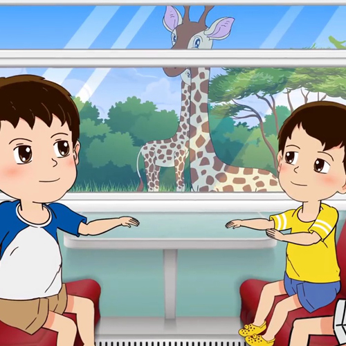 เพลง รถไฟสวนสัตว์ เวอร์ชั่น ช้าง เต่า ม้า ยีราฟ เต่า ม้าลาย