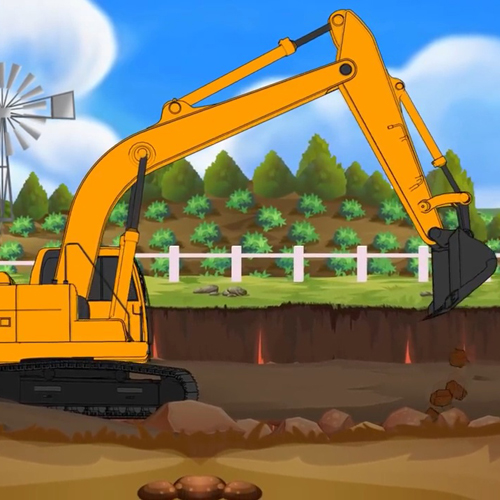 เพลง รถแม็คโคร รถตักดิน รถขุดดิน